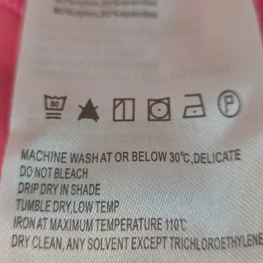 Baleaf Womans Leggings LARGE Hot Pink 80 nylon 20Spandex EUC - Picture 10 of 16